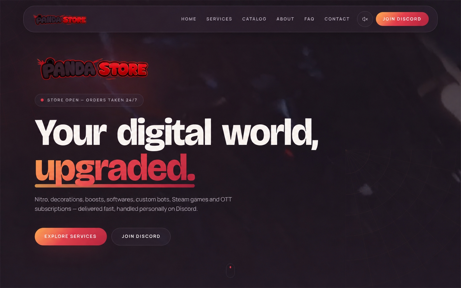 IU Panda Store — live preview